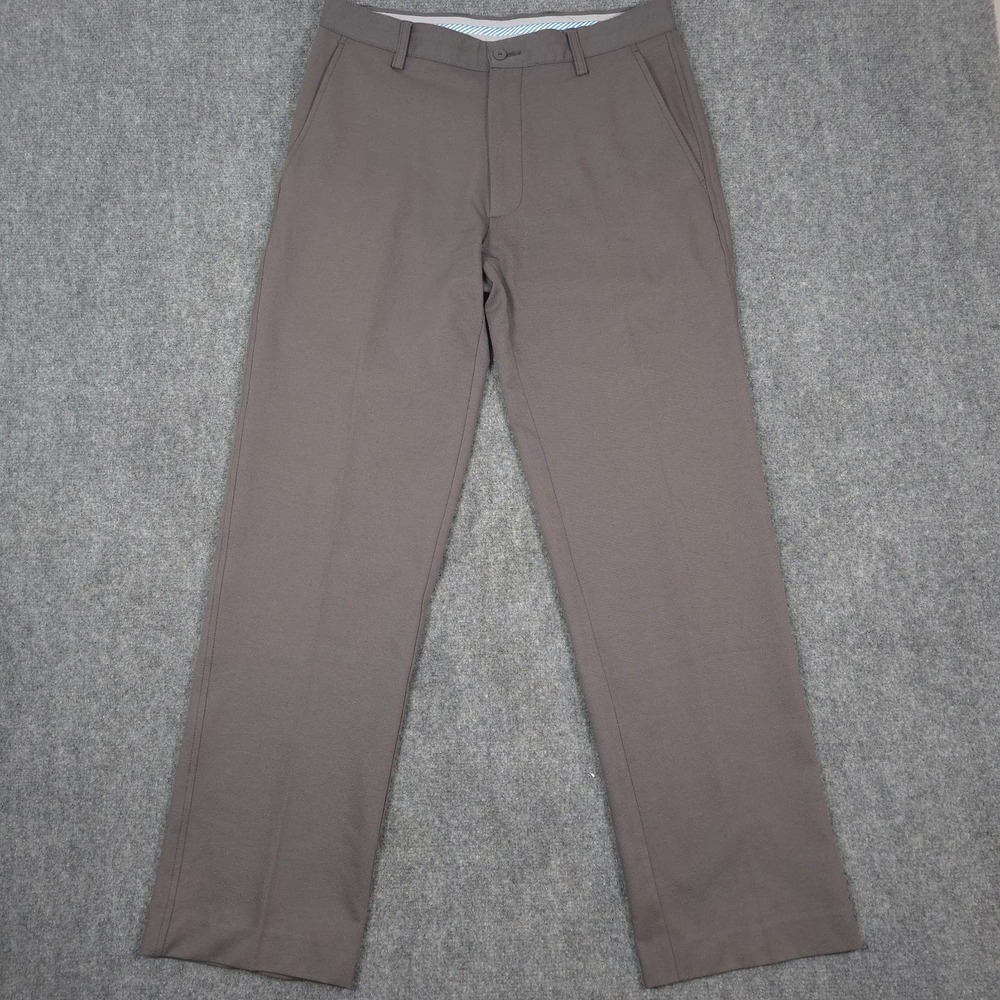 FootJoy FJ Pants Mens 32x32 Gray Chino Preppy Stretch Golf Casual READ